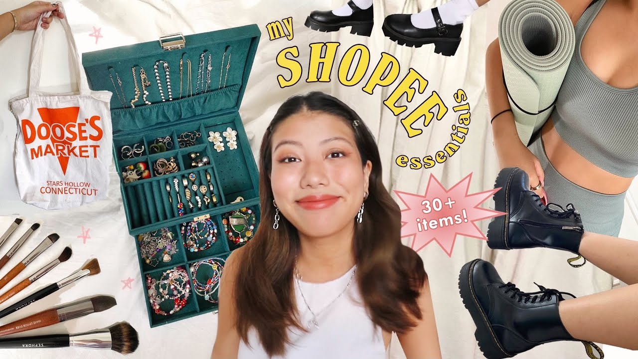 HUGE SHOPEE HAUL ✰ essential basics, workout, accessories, shoes + more!