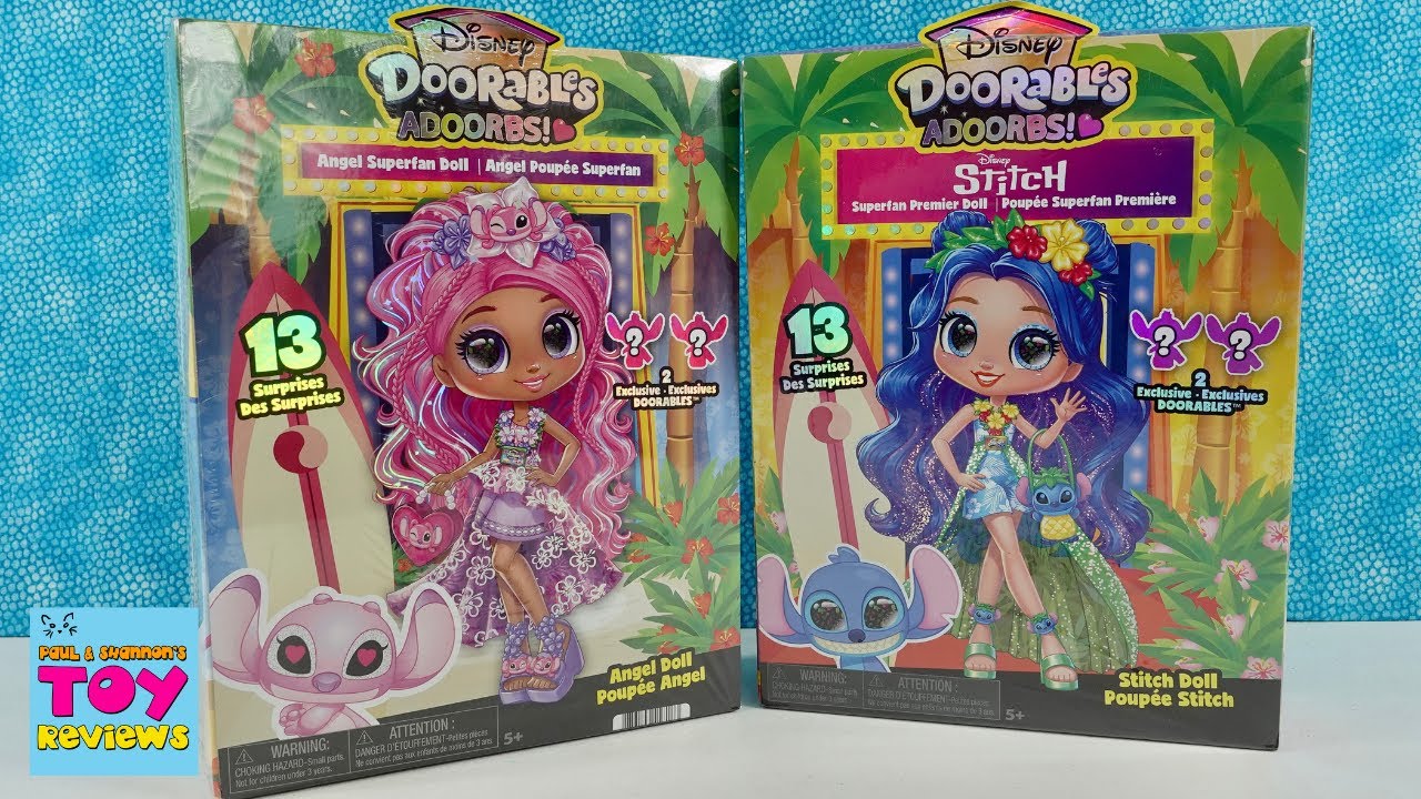 Куклы Стич и Ангел Суперфанат Disney Doorables Распаковка Adoorbs