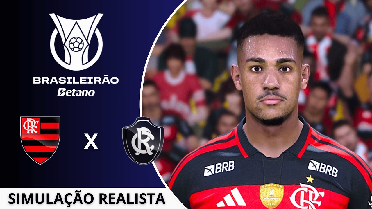 Flamengo vs Remo | Brasileirão 2026 | Simulação Realista Pes 2021 Ultra HD (60FPS)