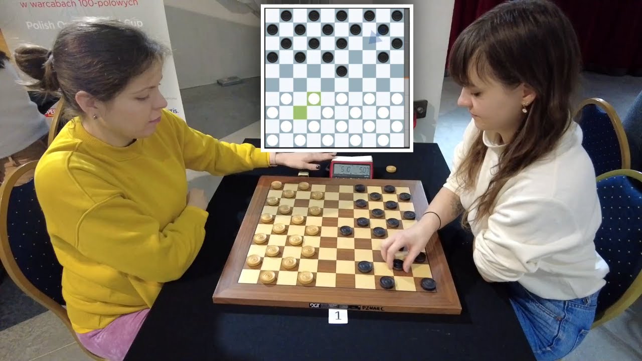GMIF Viktoriya MOTRICHKO - MIF Marta BAŃKOWSKA (39#) ⚪️⚫️ MŚ w grze błyskawicznej, Julinek 2021