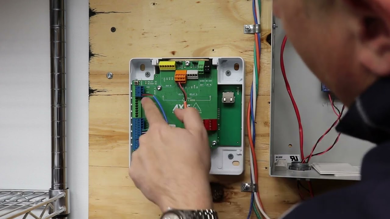 Axis 1601 Door Controller Strike Configuration