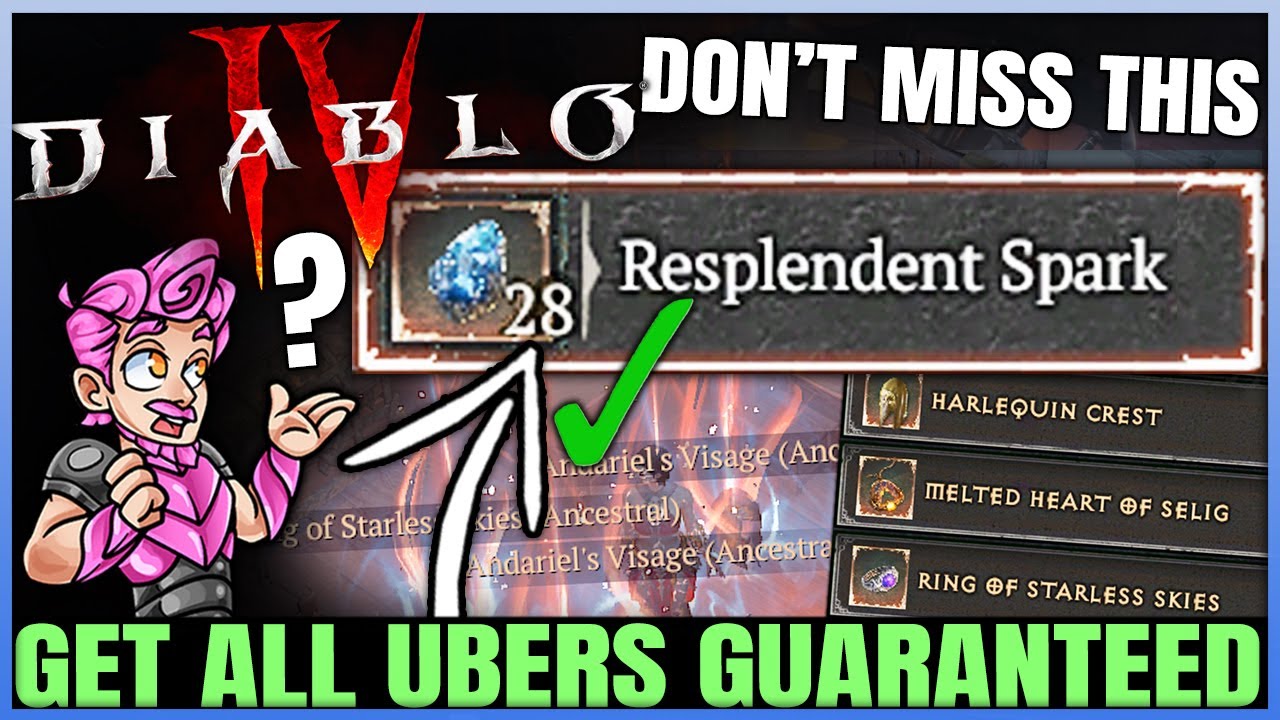 Diablo 4 - Get ALL Uber Uniques 100% No RNG Easy - Season 4 Uber Unique Fast Farm Guide & More!