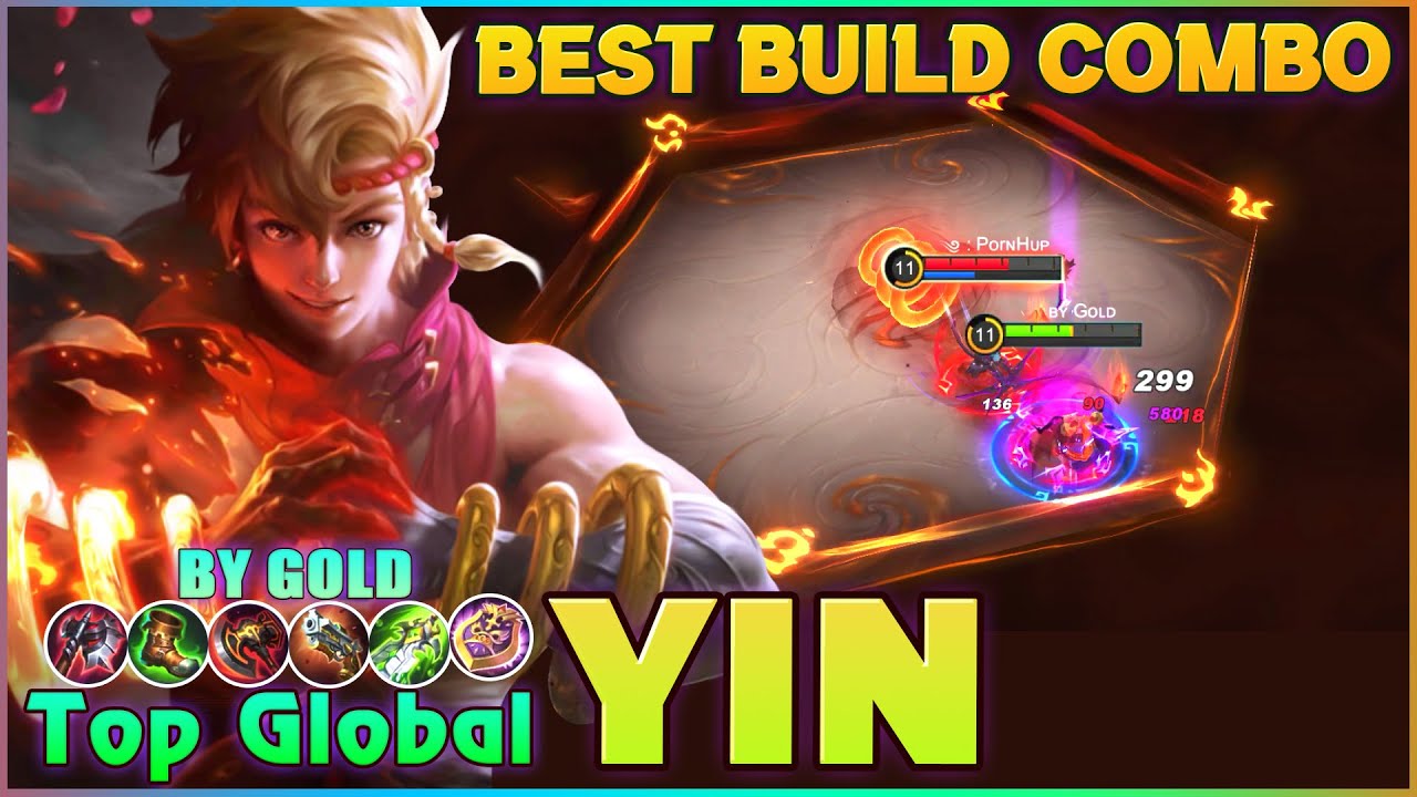Yin Hyper Best Build and Skill Combo ! Top 1 Global Yin by BY GOLD ~ Mobile Legends