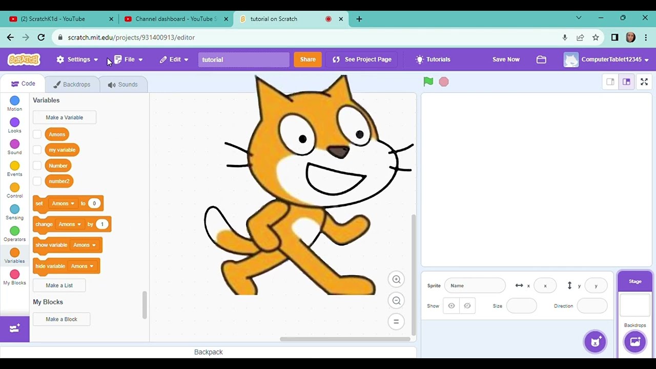 ScratchK1d Tutorials - Learn How to use EVENTS in Scratch!