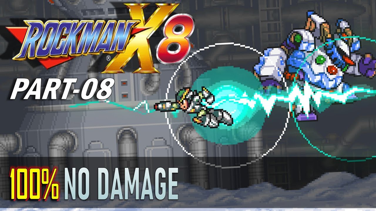 Megaman X8 Demake: Part 8 - Avalanche Yeti (No Damage) 100% Clear