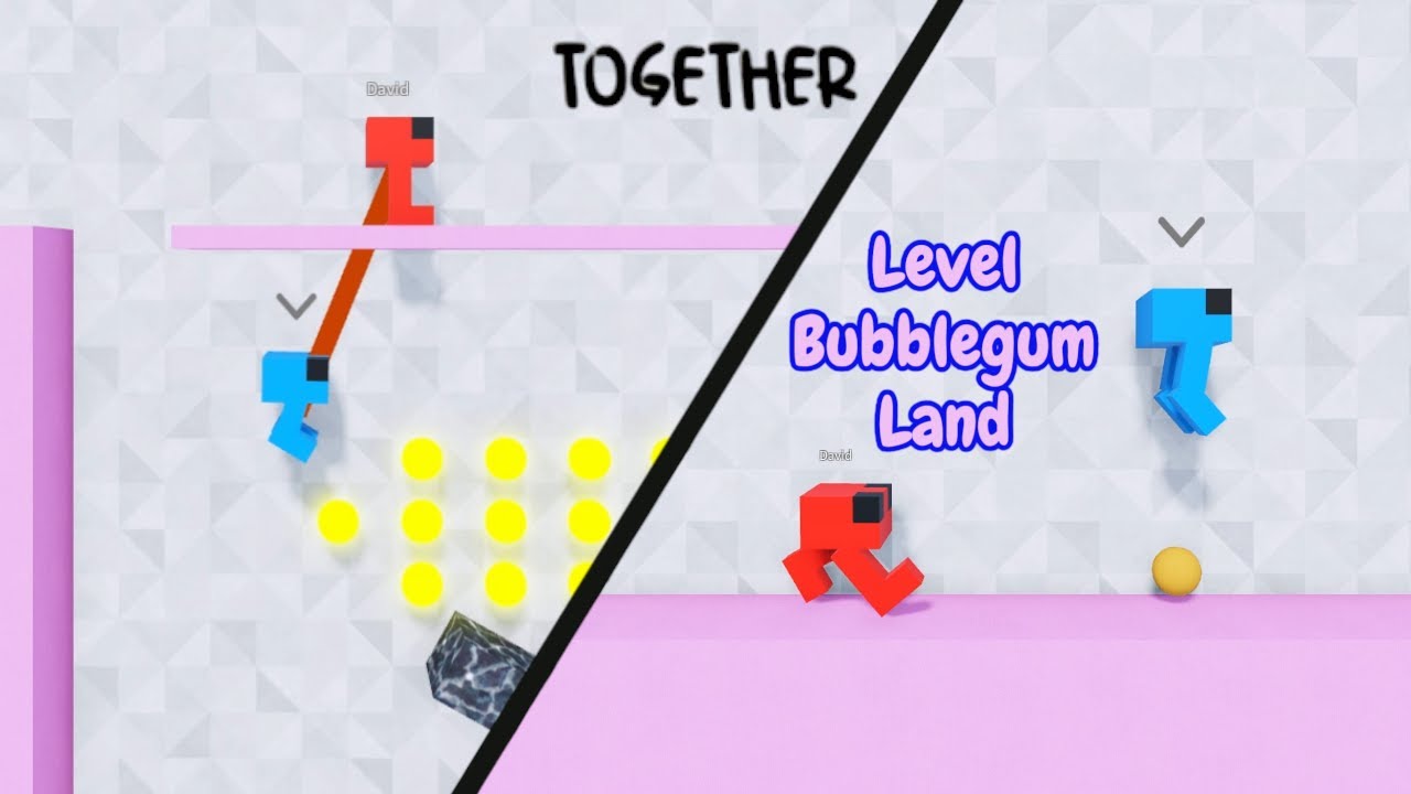 Roblox | Together [Игра для вечеринок] | Геймплей | Уровень «Страна жевательной резинки» |