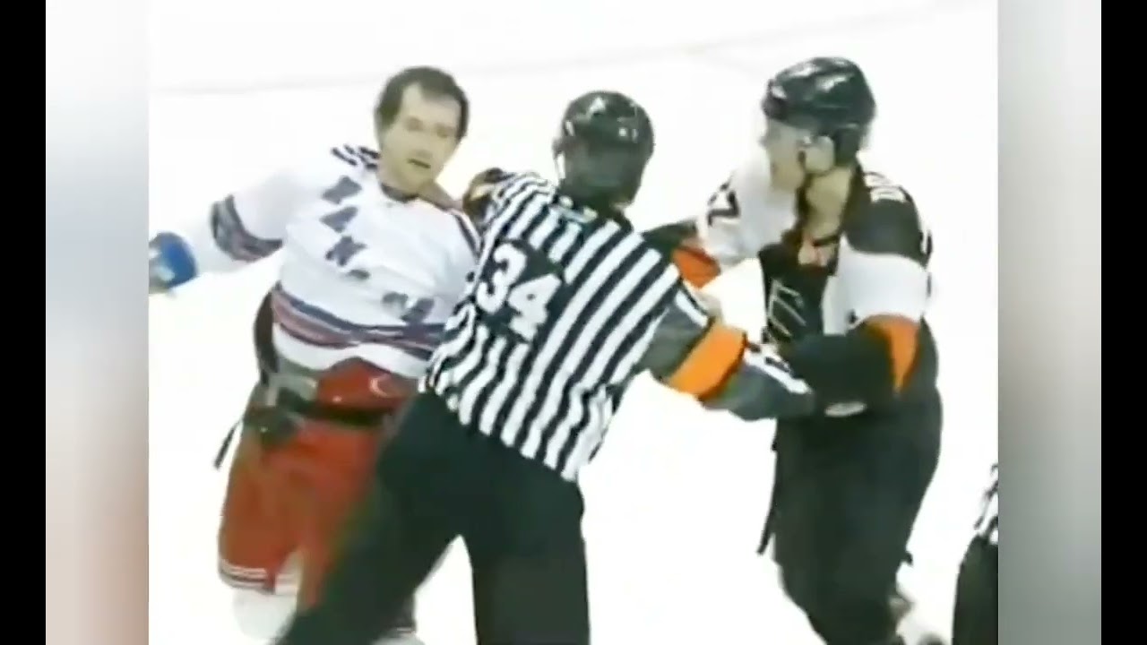 Colton Orr vs. Riley Cote rivalry (all 5 rounds)