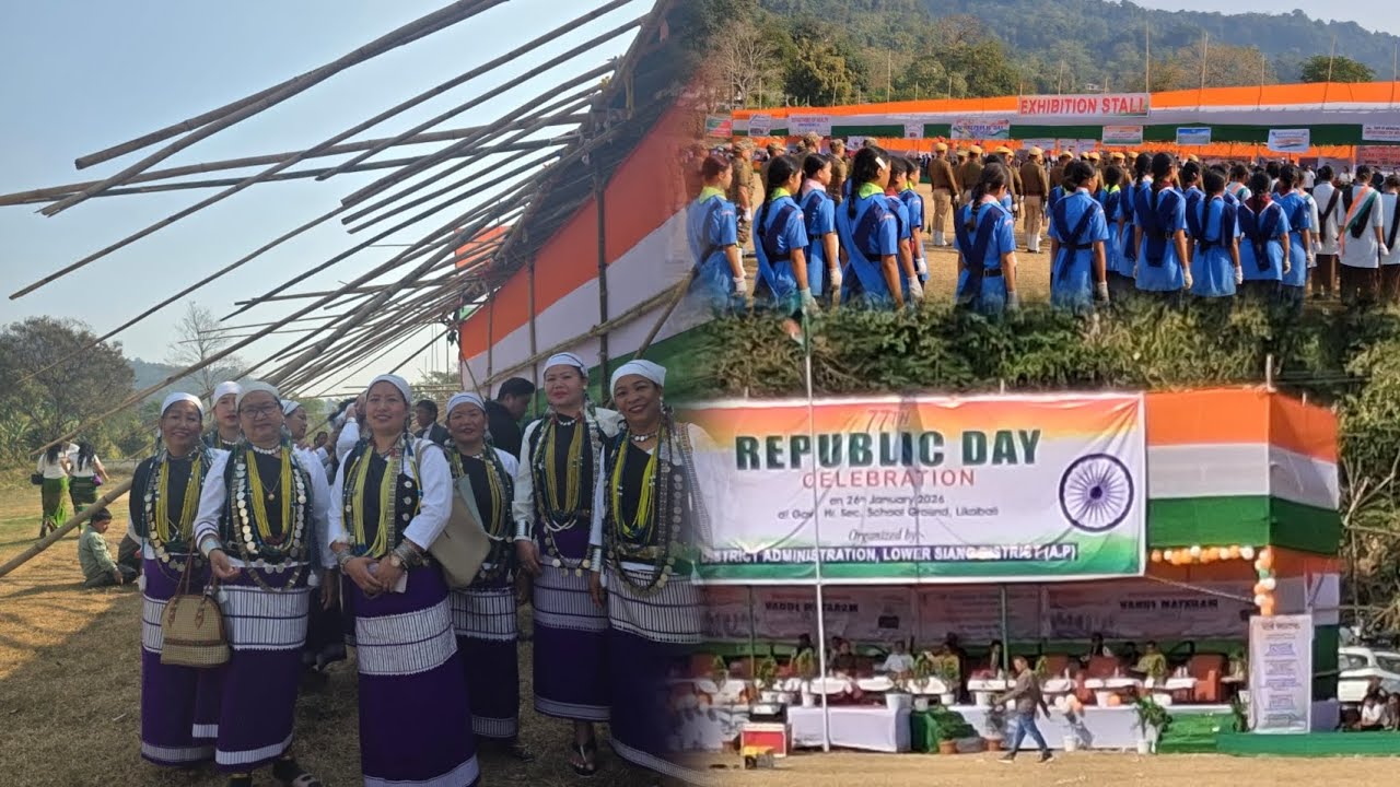 77 Republic day celebration  likabali  parade  //