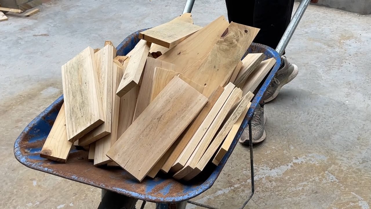 The Best Way To Use Old Wood // The Perfect Wood Recycling Project