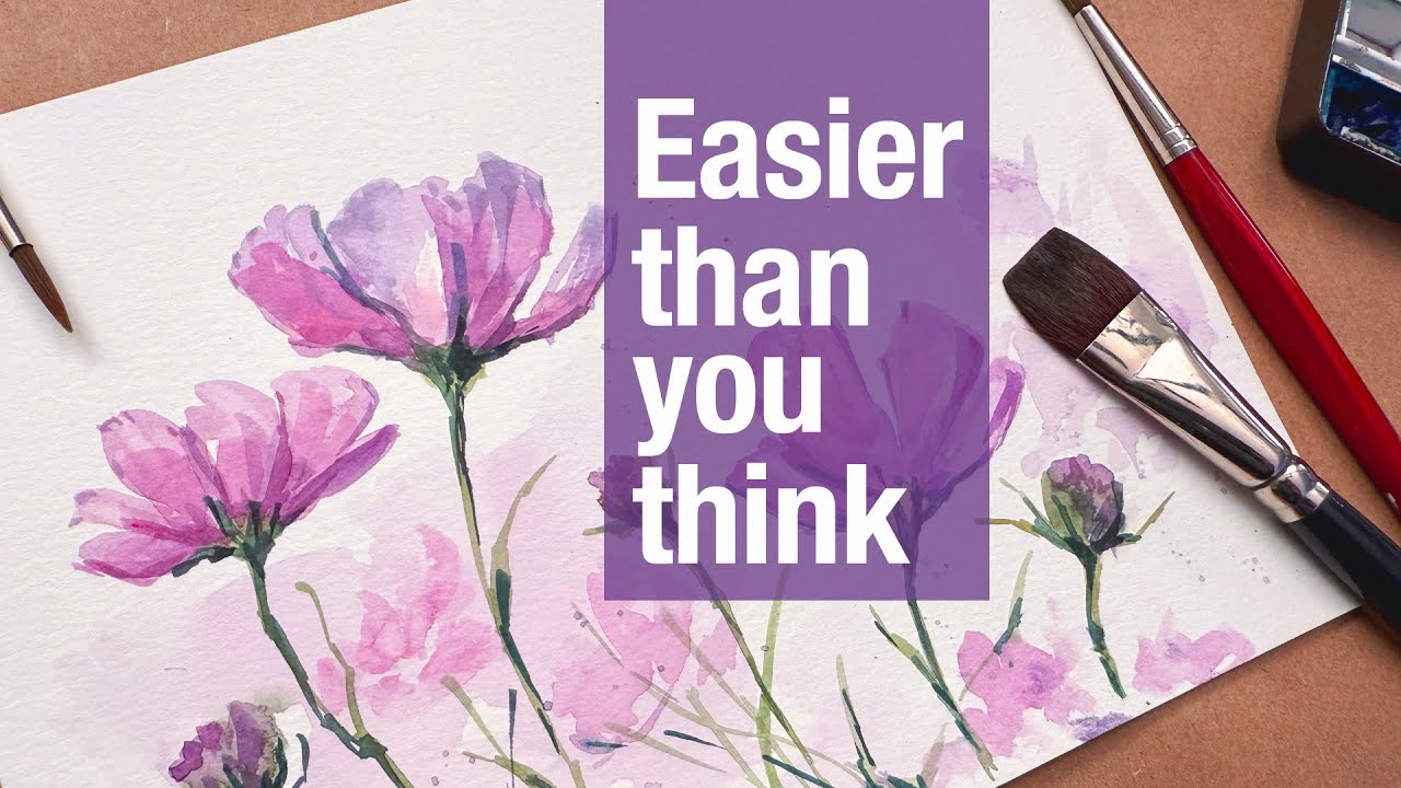 Painting Flowers With Watercolors Is Easier Than You Think!