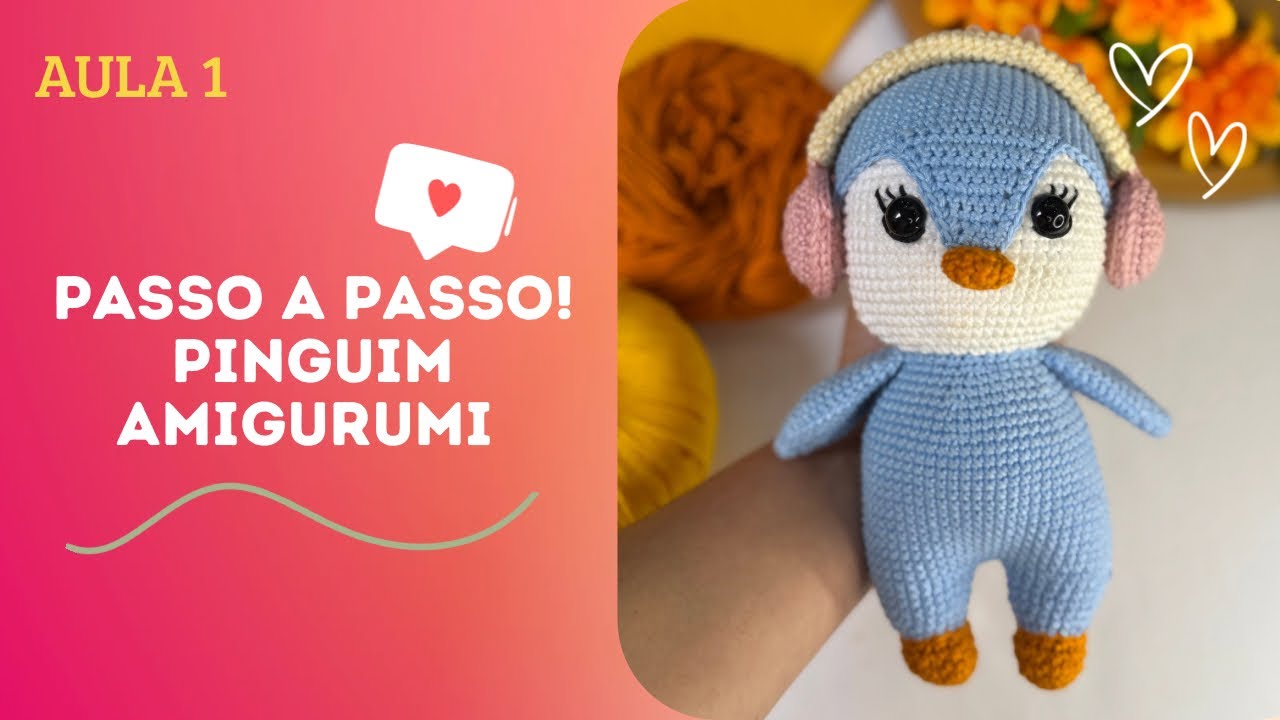 Passo a passo PINGUIM AMIGURUMI 🐧 #crochet #amigurumi #amigurumilove #videoviral #video