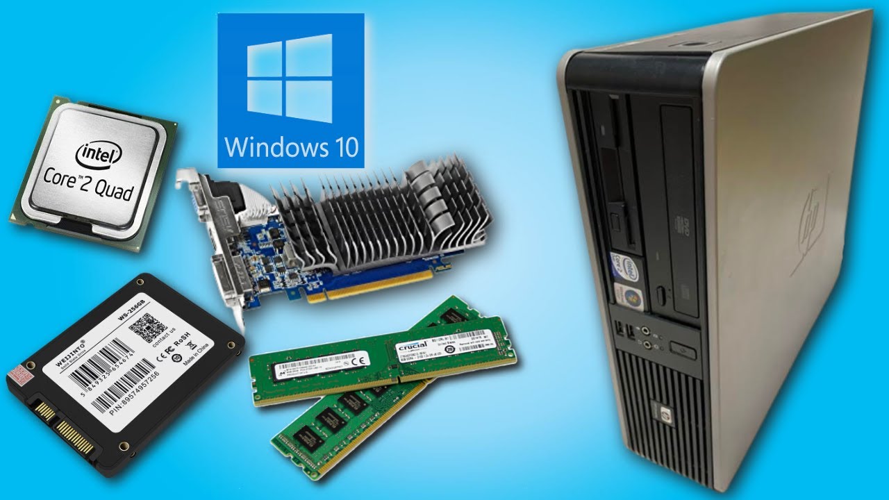 Обновление HP DC7900 SFF (процессор, графический процессор, твердотельный накопитель, оперативная...