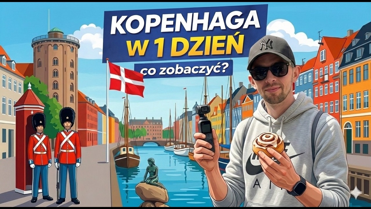 Kopenhaga w 1 dzień 🇩🇰 Nyhavn, Syrenka, Pałac i centrum w kilka godzin