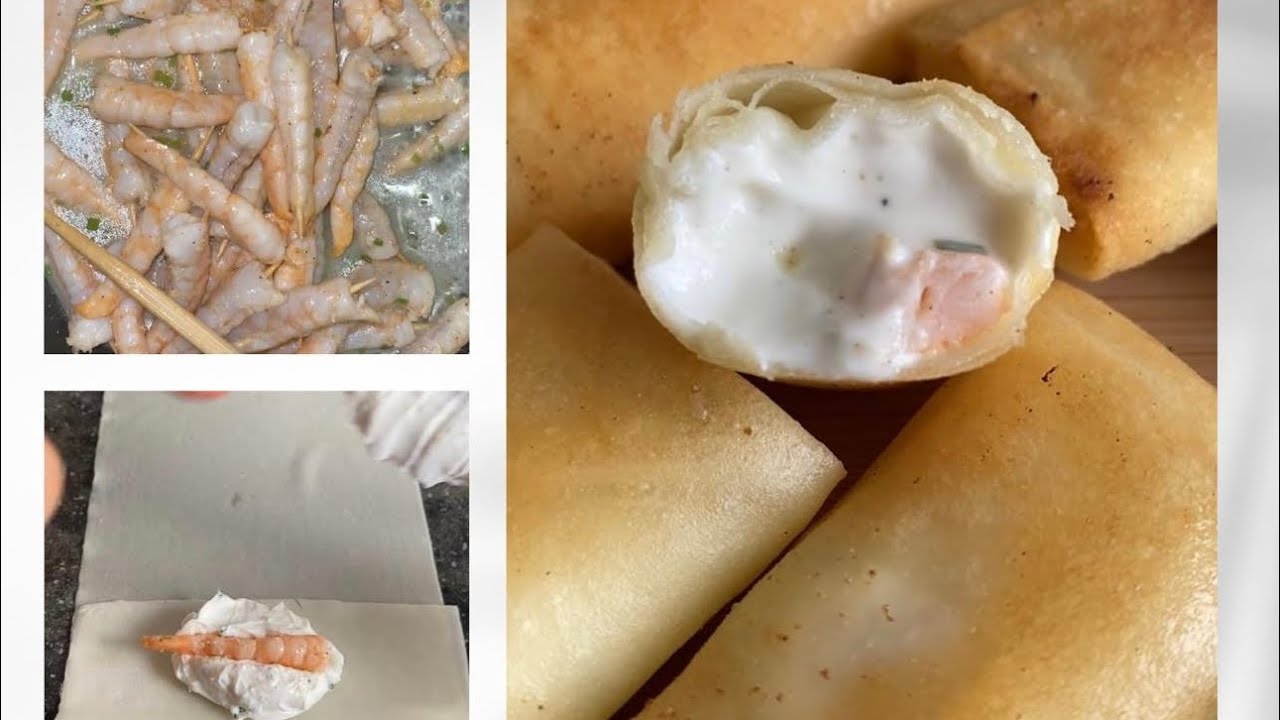 بريوات الجبن و الجمبري 🍤بريوات الفرماج مع الكورفيط رائعين مملحات رمضان cigare fromage et crevettes