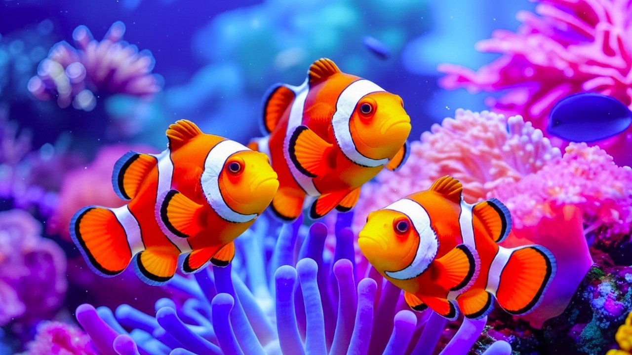 The Best 4K Aquarium - Dive Into The Mesmerizing Underwater Realm, Sea Jellyfish, Coral Reefs. #76