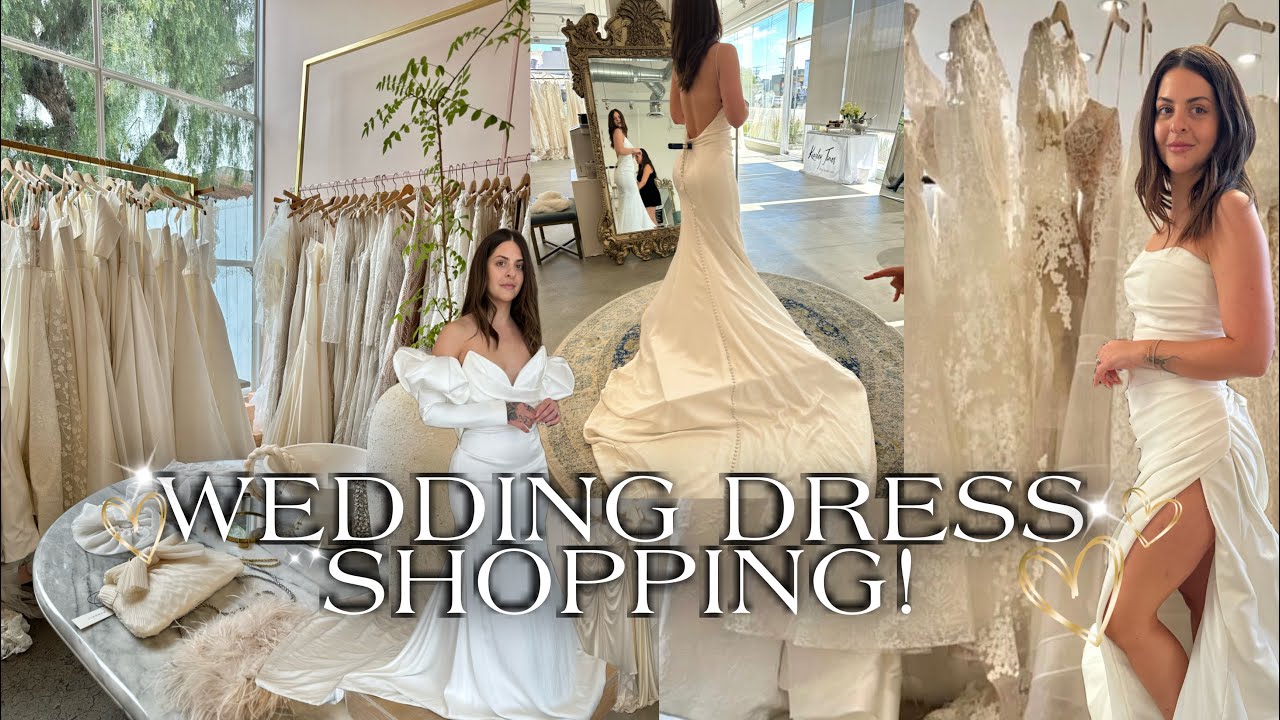 WEDDING DRESS SHOPPING (in la) LOHO Bride, Kinsley James & Grace Loves Lace *2023 bride*