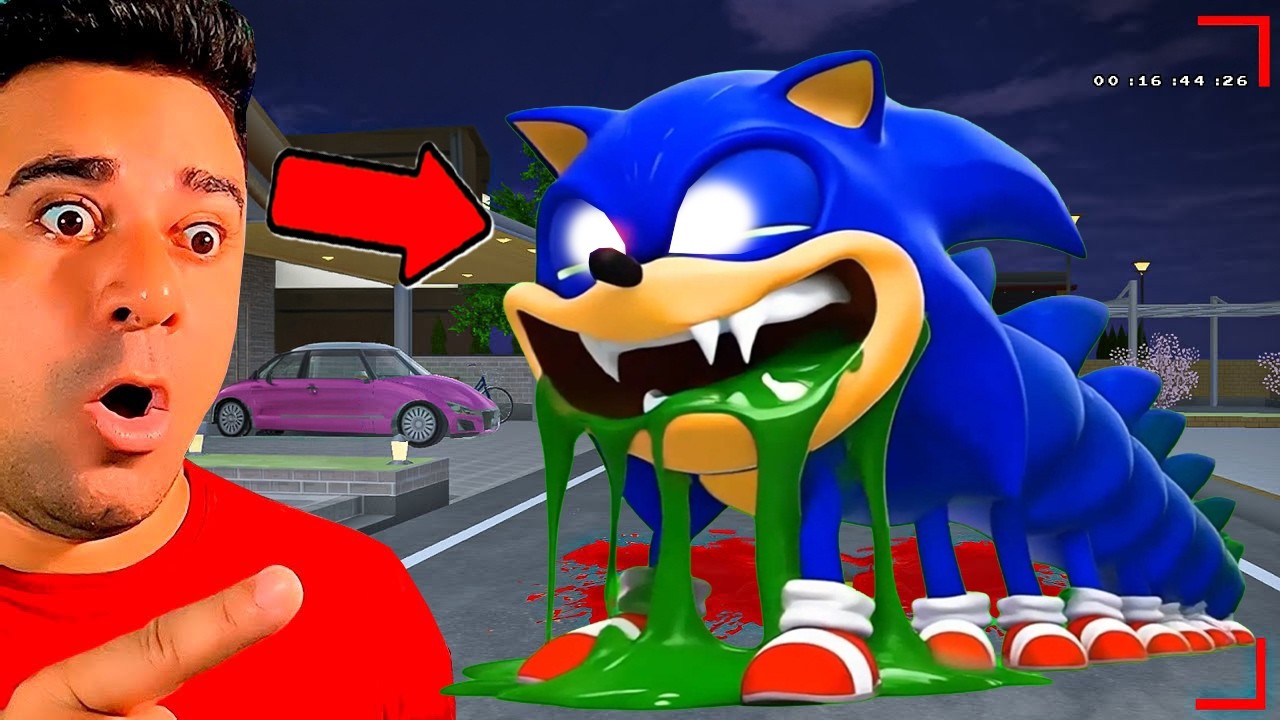 ENCONTREI O SONIC.EXE MAIS ASSUTADOR QUE VIROU MINHOCÃO NA TORRE DO SONIC ASSUSTADORA NO ROBLOX