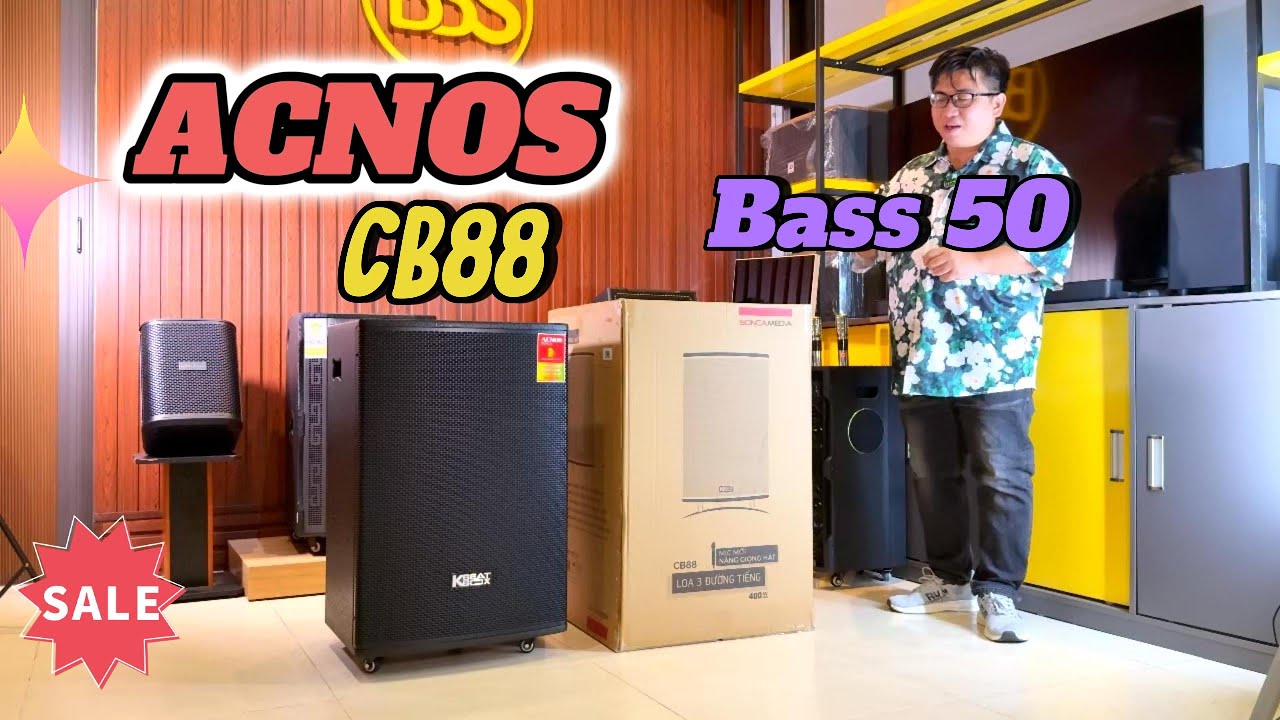 Review Loa Kéo ACNOS CB88 | Bass 50 Cực Khủng – Công Suất Lớn, Hát Karaoke Hay