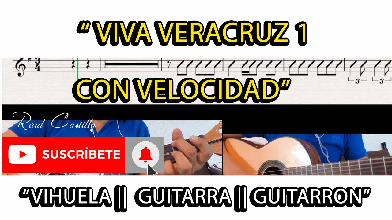 VIVA VERACRUZ CON VELOCIDAD || VIHUELA || GUITARRA || GUITARRON