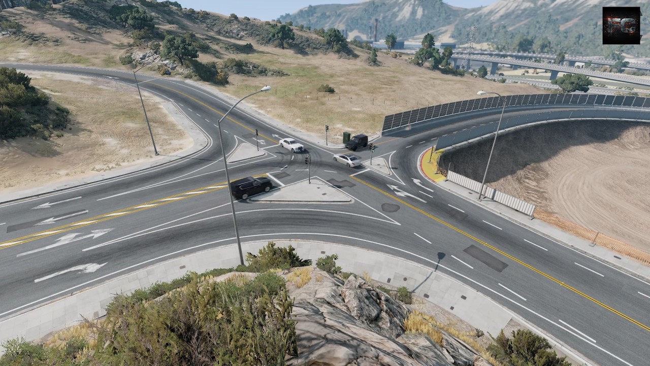 ALL AT ONCE |4 Cars, One Intersection, Total Destruction|BeamNG Drive