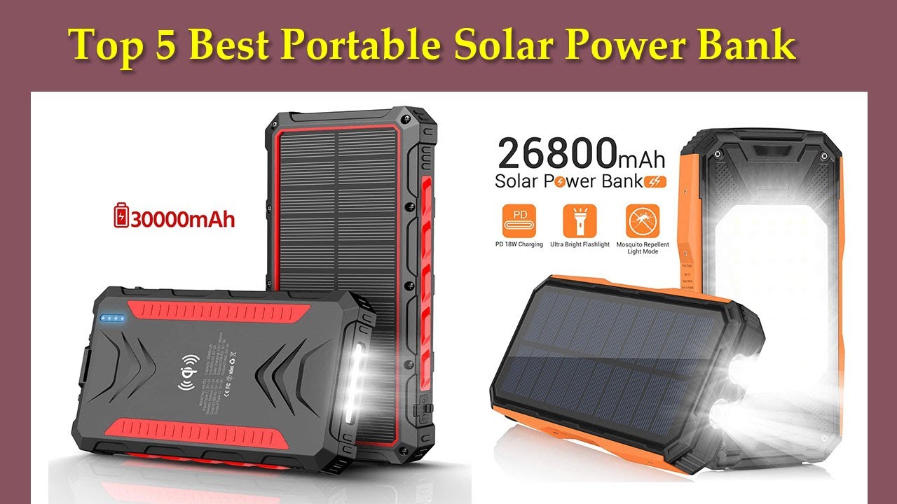 ✅ 5 Best Portable Solar Power Bank