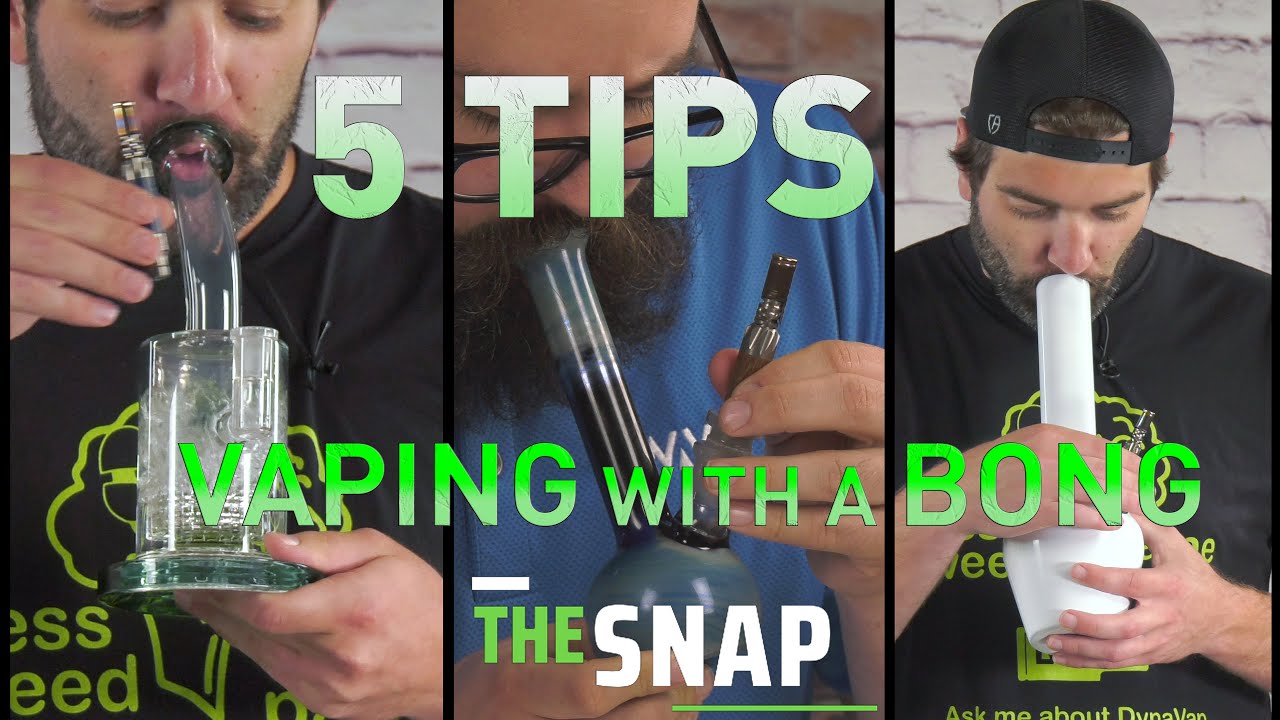 5 Tips when vaping with a water piece