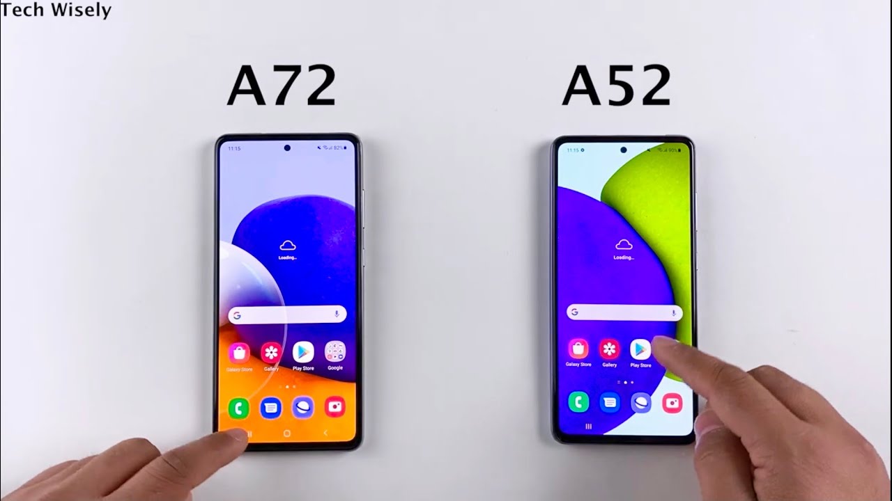 SAMSUNG A72 vs A52 Speed Test