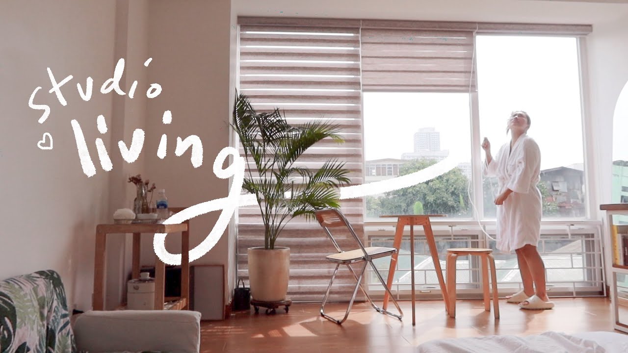 Living In My Studio for 24 hours Like An AirBnb 🏠 | Raiza Contawi