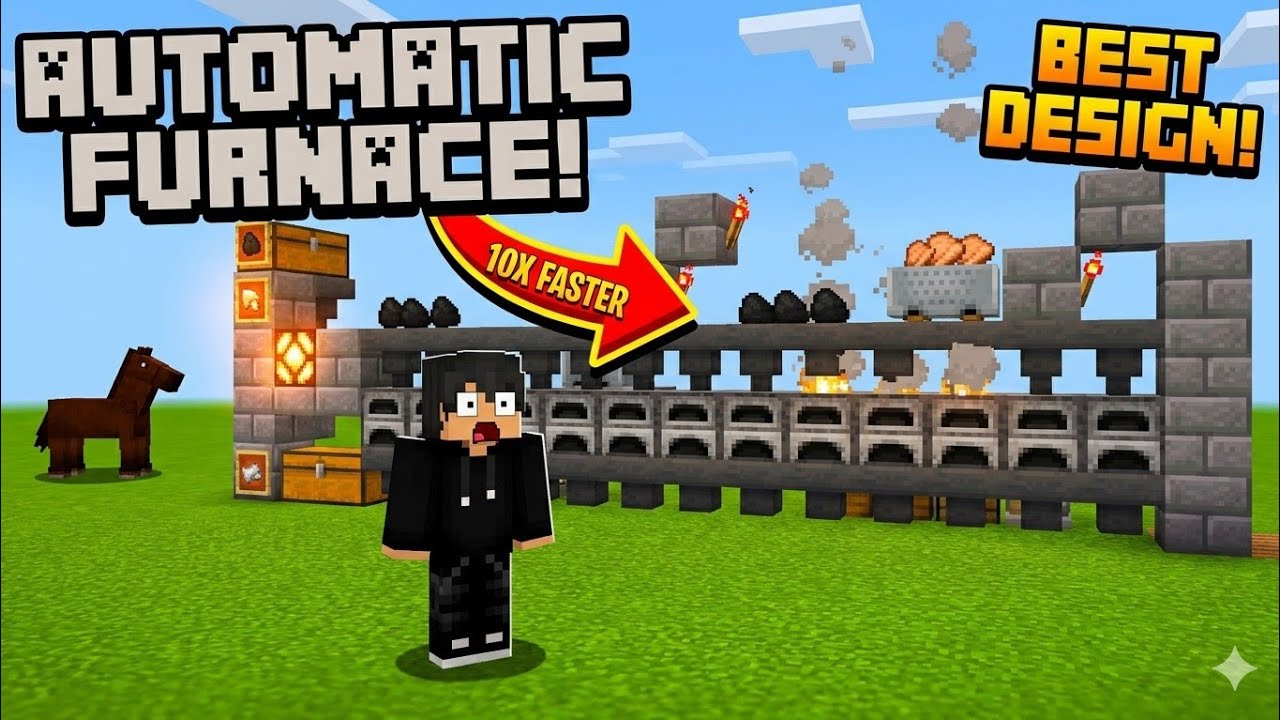 How to make super smelter (pe/bedrock)