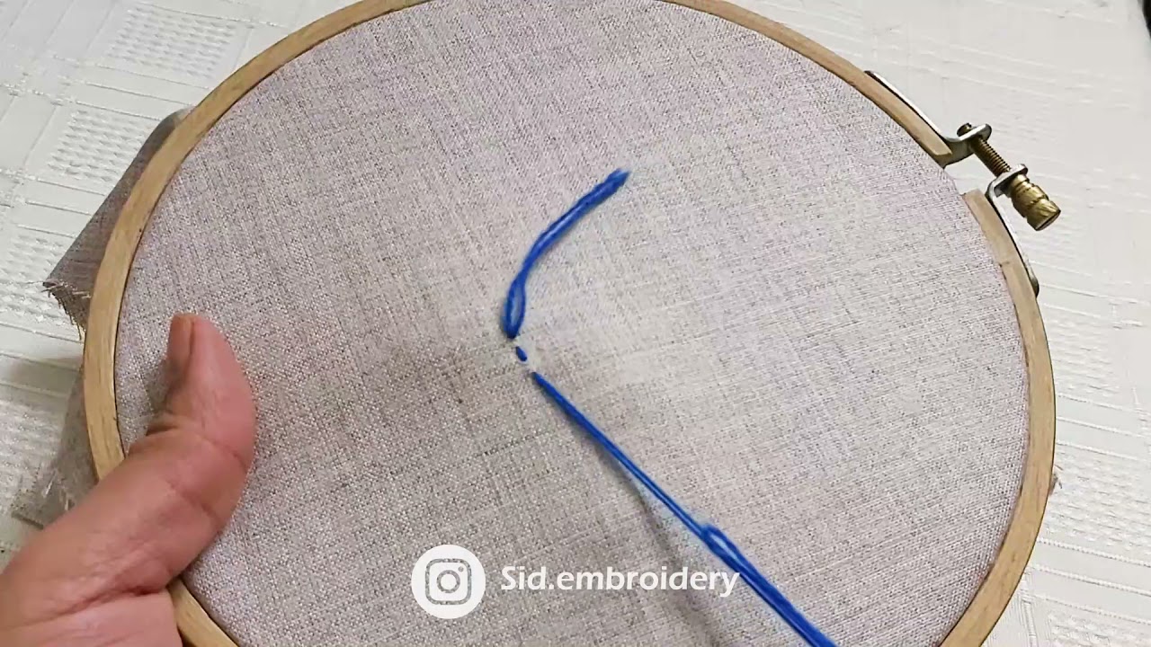 Start Embroidery without Knots .Hand Embroidery technique | شروع گلدوزی بدون گره زدن