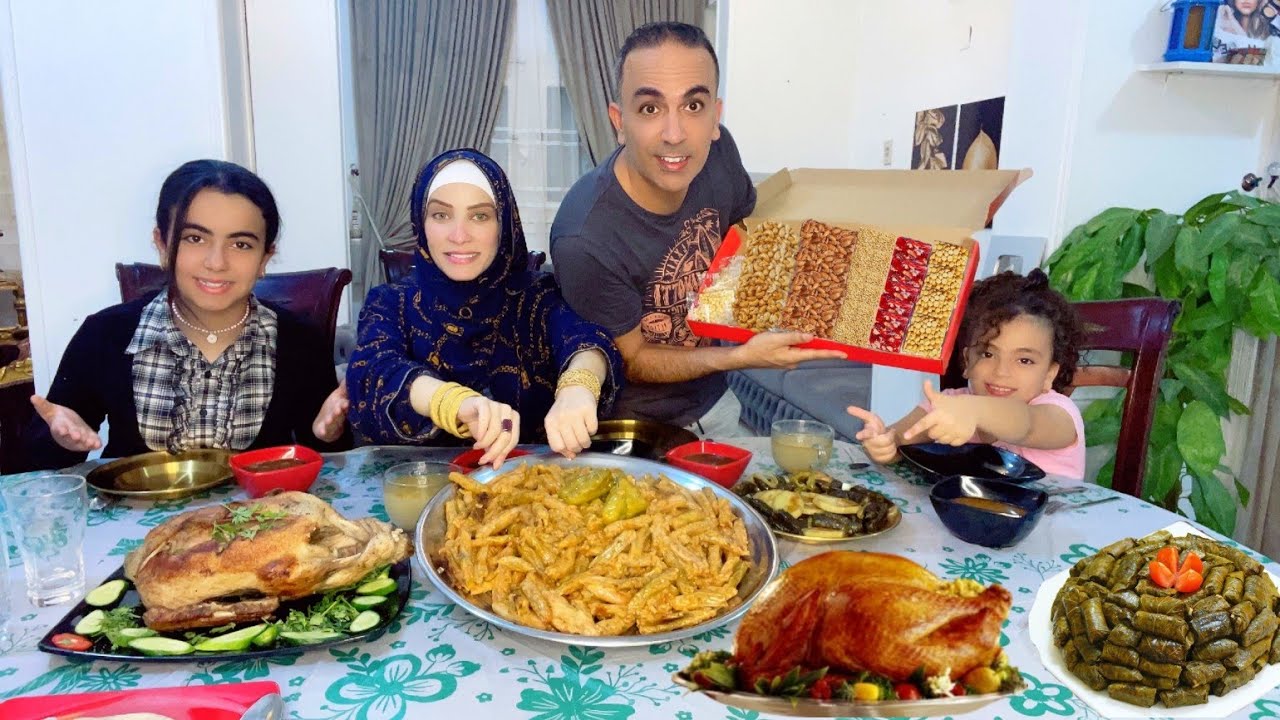 فاجأت جوزي 🙈 وعملنا المحشى 😋وجابلنا حلاوة المولد