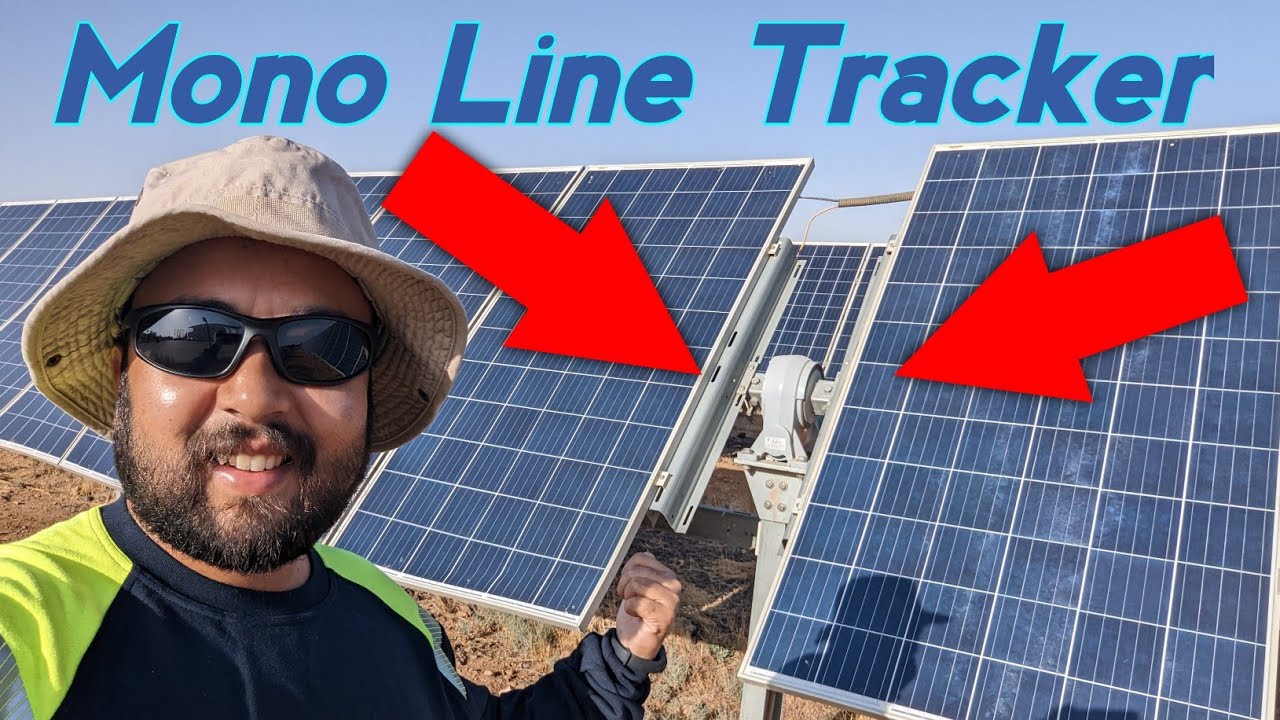 Monoline Solar Tracker Plant