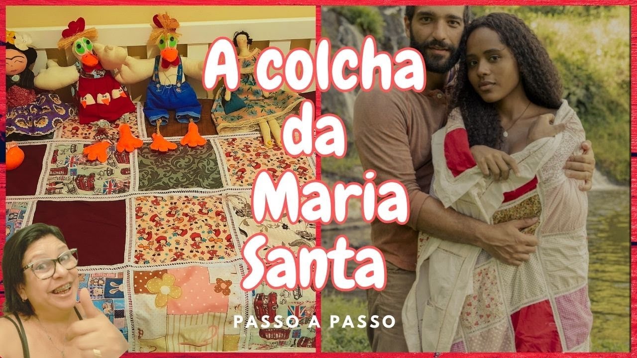Diy- Como fazer a colcha de retalhos da Maria Santa da novela Renascer #façaevenda #colchaderetalhos