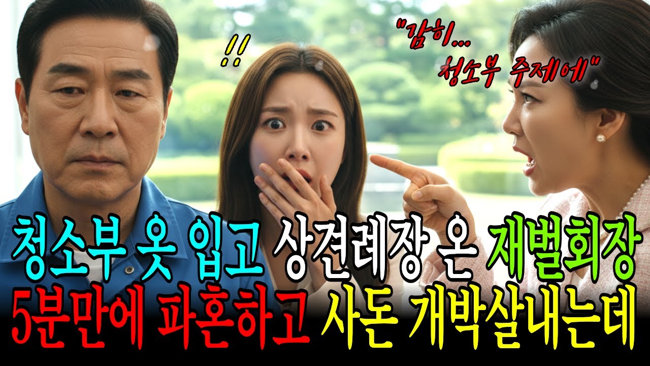 청소부 옷 입고 상견례 온 재벌회장, 5분 만에 딸 파혼 시키고 사돈집 개박살내는데... #인생사연 #감동사연 #노후사연 #실화사연 #인생역전 #가족이야기 #라디오드라마