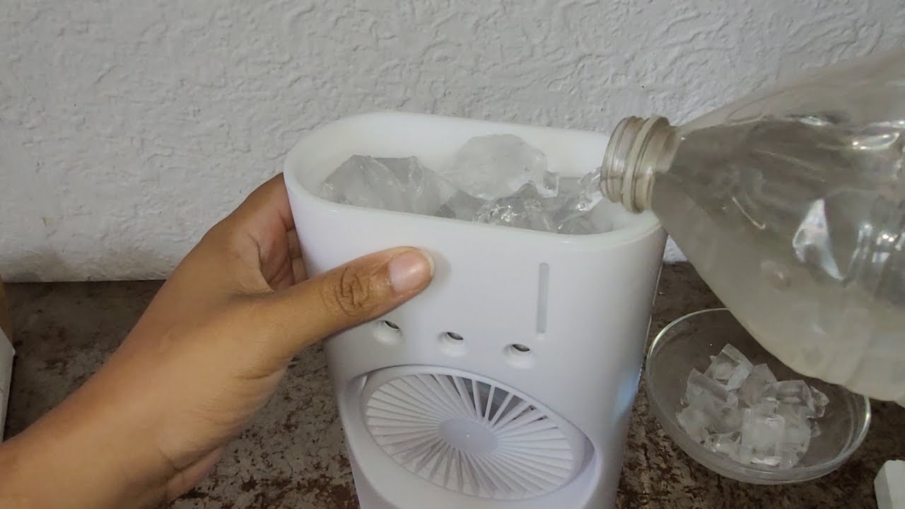 mini ventilador torre purificador de ar portátil como usar