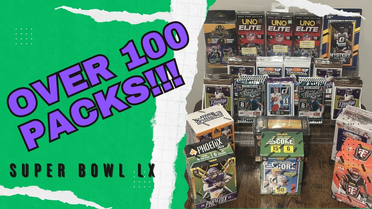 My Biggest Pack Break Yet!!! | Super Bowl Pack Breaks 2026 | VOD
