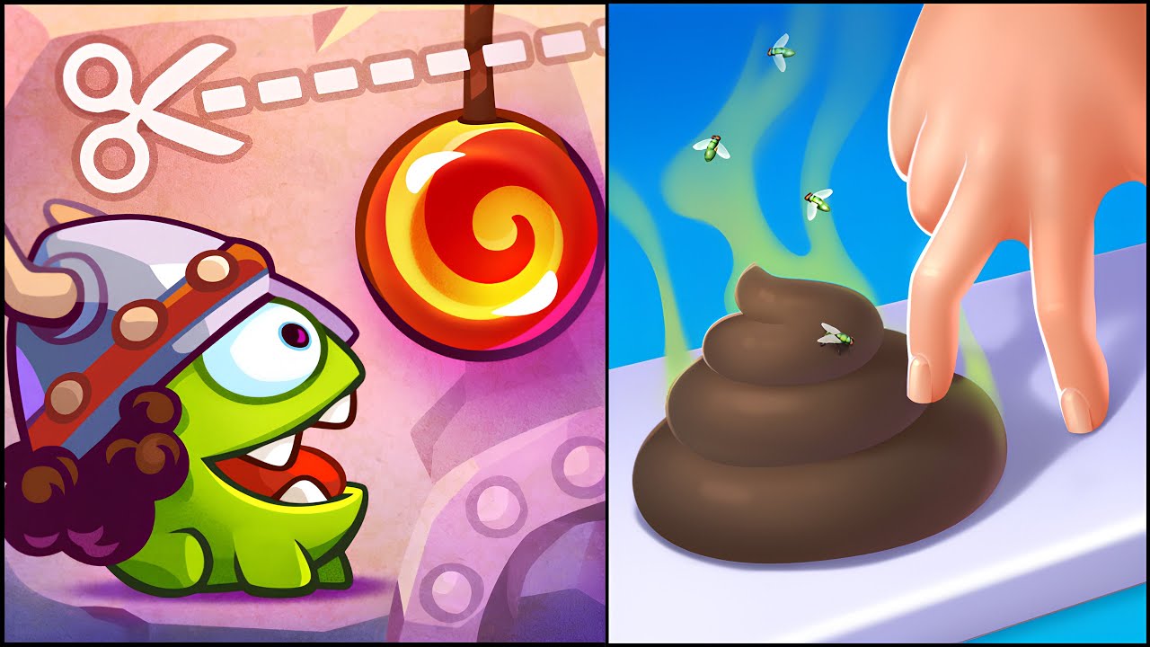 Cut the Rope Time Travel VS Crushy Fingers - All Levels Speed Gameplay #1