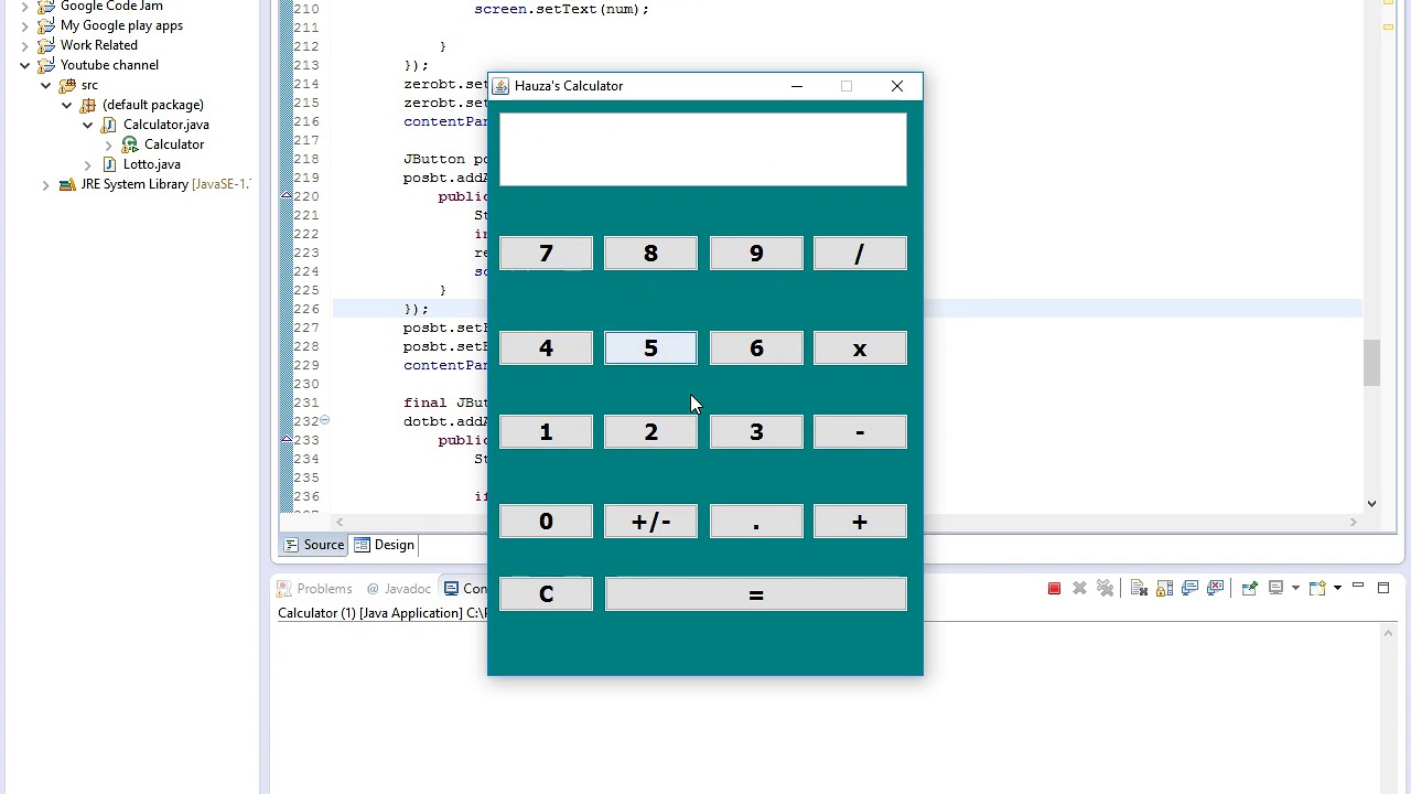 Java Calculater Tutorial Final part
