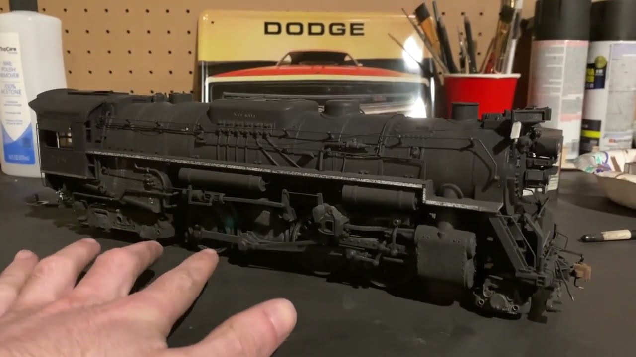Weathering an O Scale Steam Locomotive