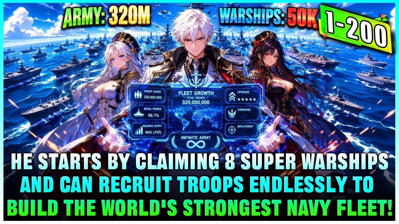 30 Days = 10 Warships + 100K Troops! Boy Builds Strongest Naval Empire With Infinite Troop System!