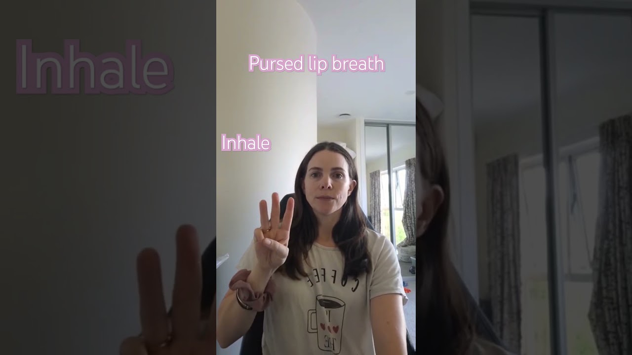 Pursed lip breathing