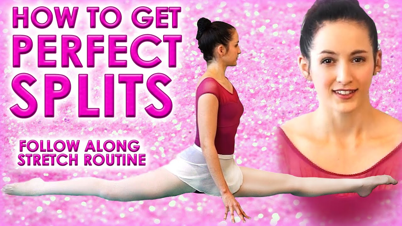 Perfect SPLITS Flexibility Stretch Challenge, How To Do The Splits Class for Beginners Exercises