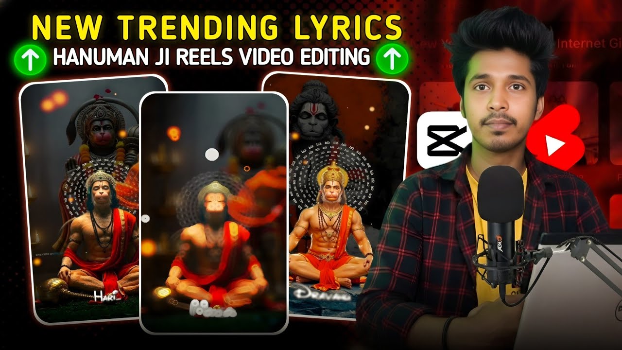 New trending lyrics hanuman ji video editing || Powerful Hanuman Ji Status video editing in Capcut