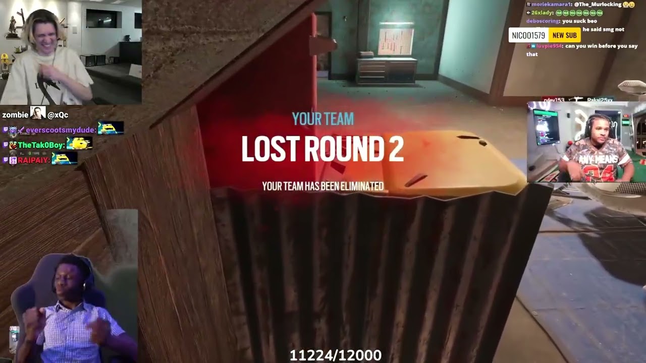 xQc Couldn't stop laughing at Rakai playing Rainbow 6 For the First Time