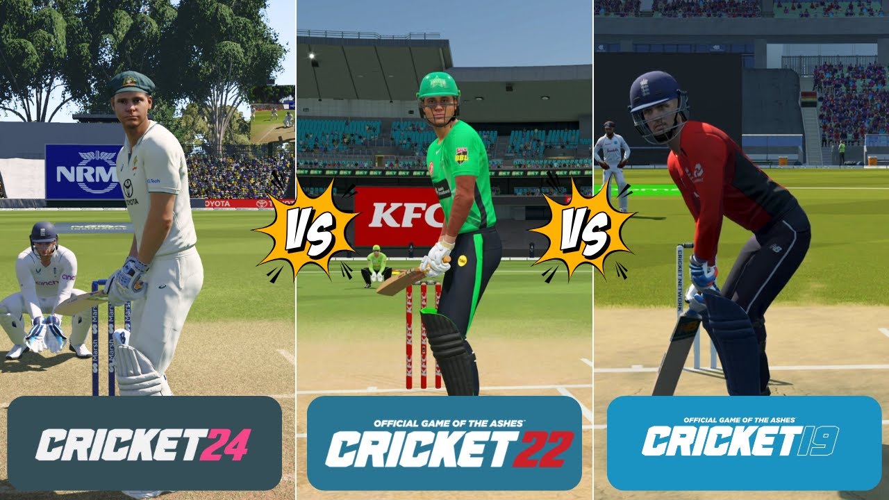 Cricket 24 против Cricket 22 против Cricket 19: лучшее сравнение графики и игрового процесса