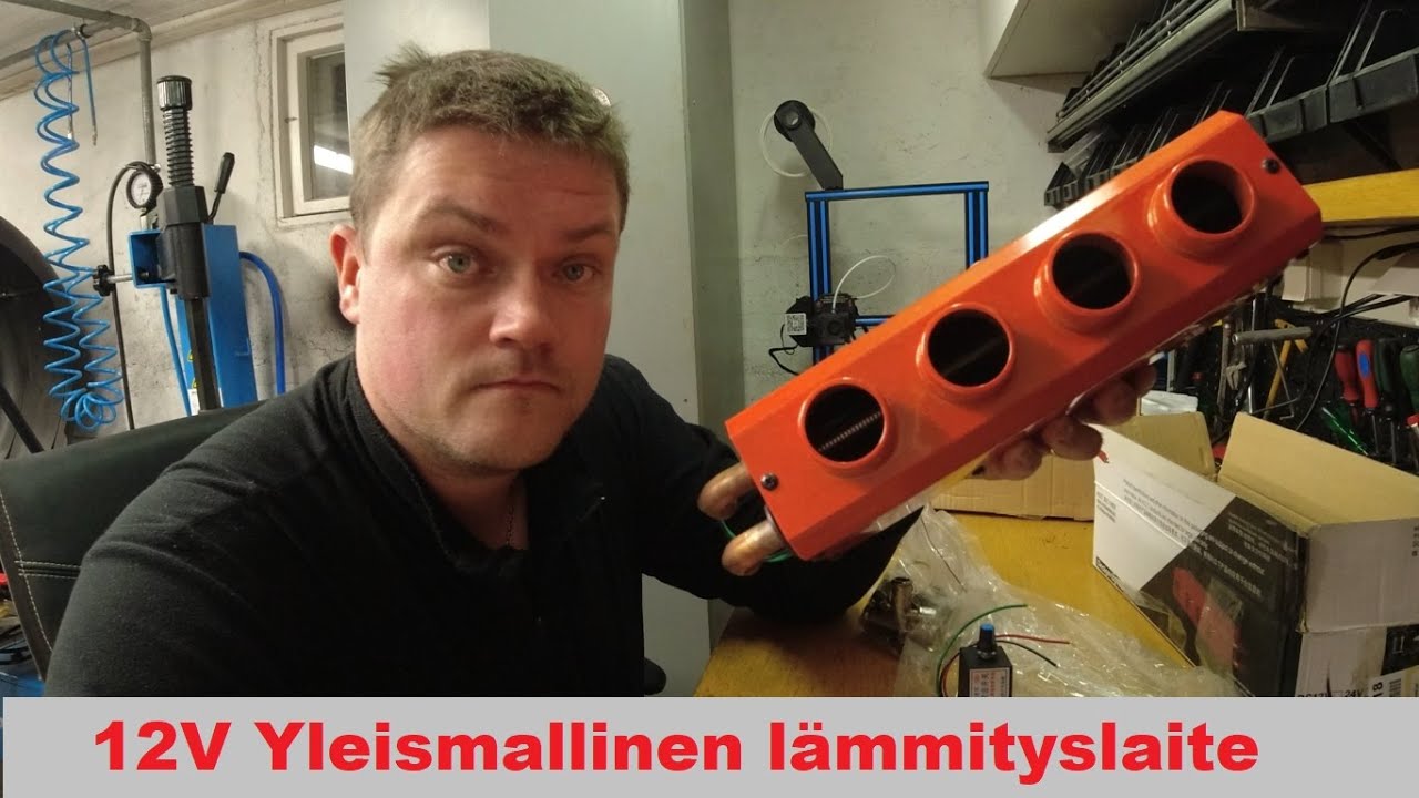 12V yleismallinen lämmityslaite pihakoneeseen