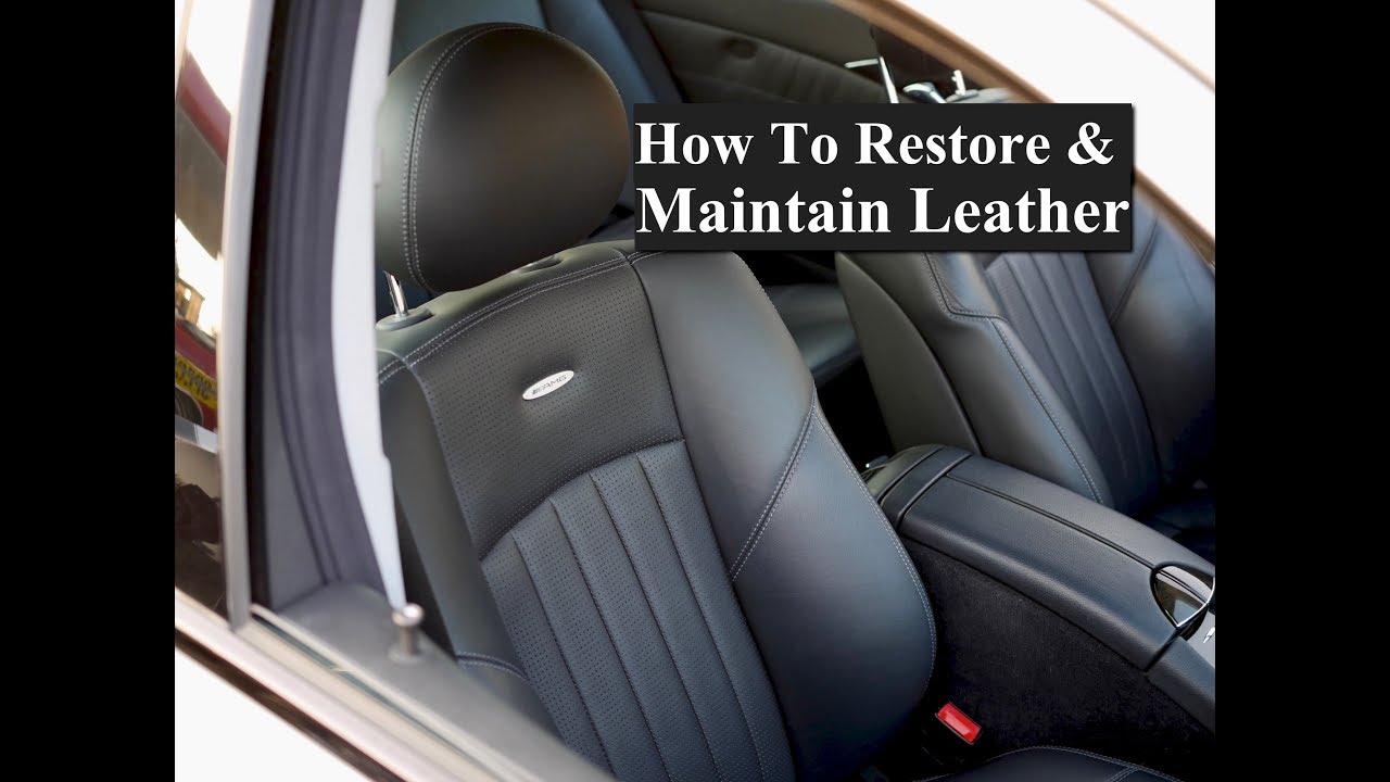 How To Restore or Maintain Mercedes Leather (4K)