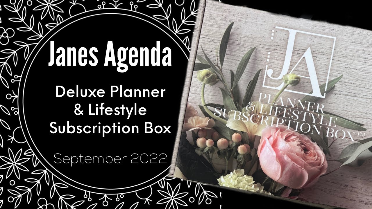 Janes Agenda Subscription Unboxing | Deluxe Box September 2022