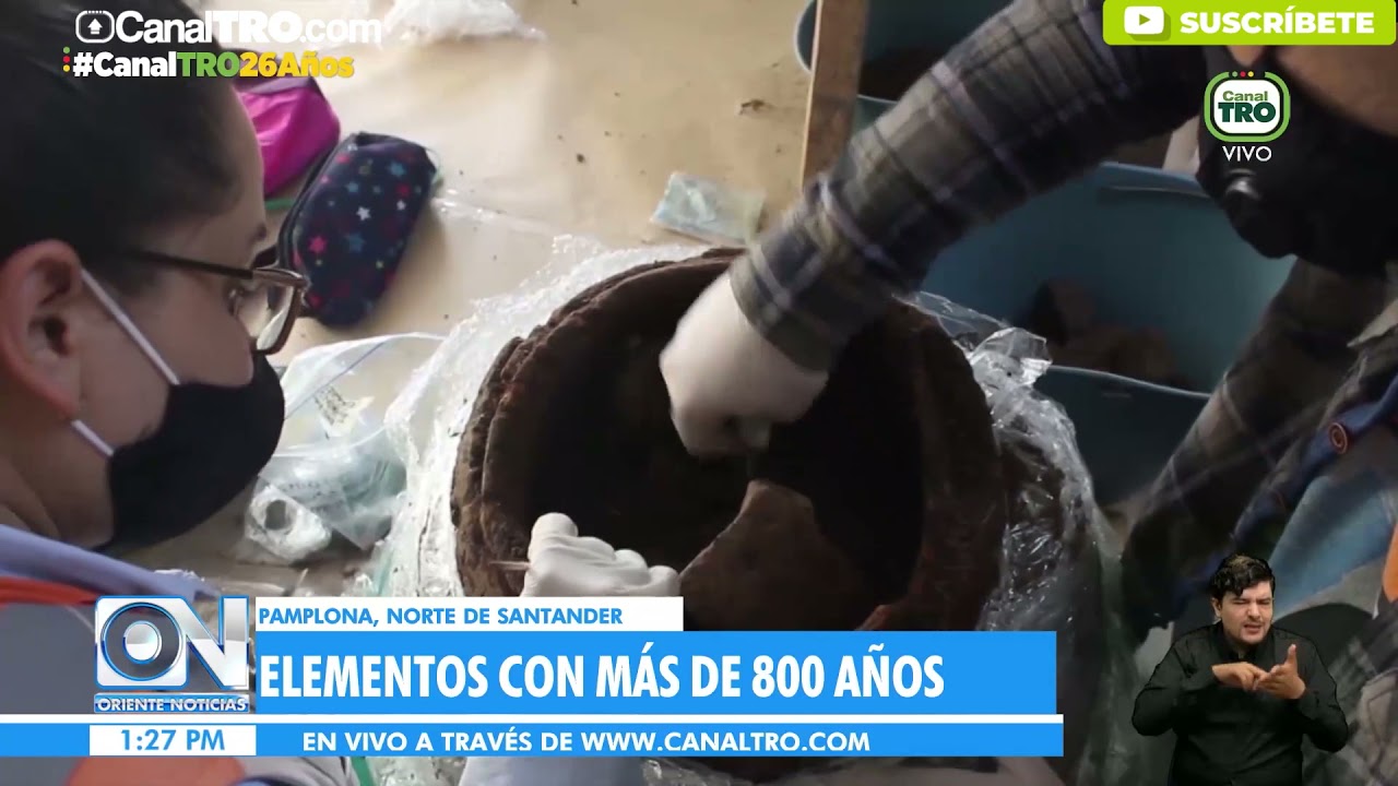 Encuentran tumbas con tesoros arqueológicos, en Pamplona, Norte de Santander