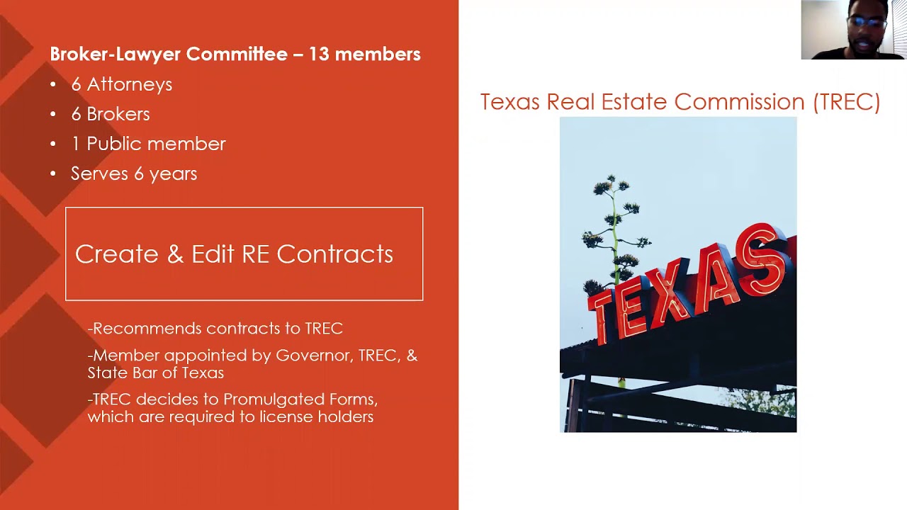 Overview Texas Real Estate Commission - TREC with Watson Invest
